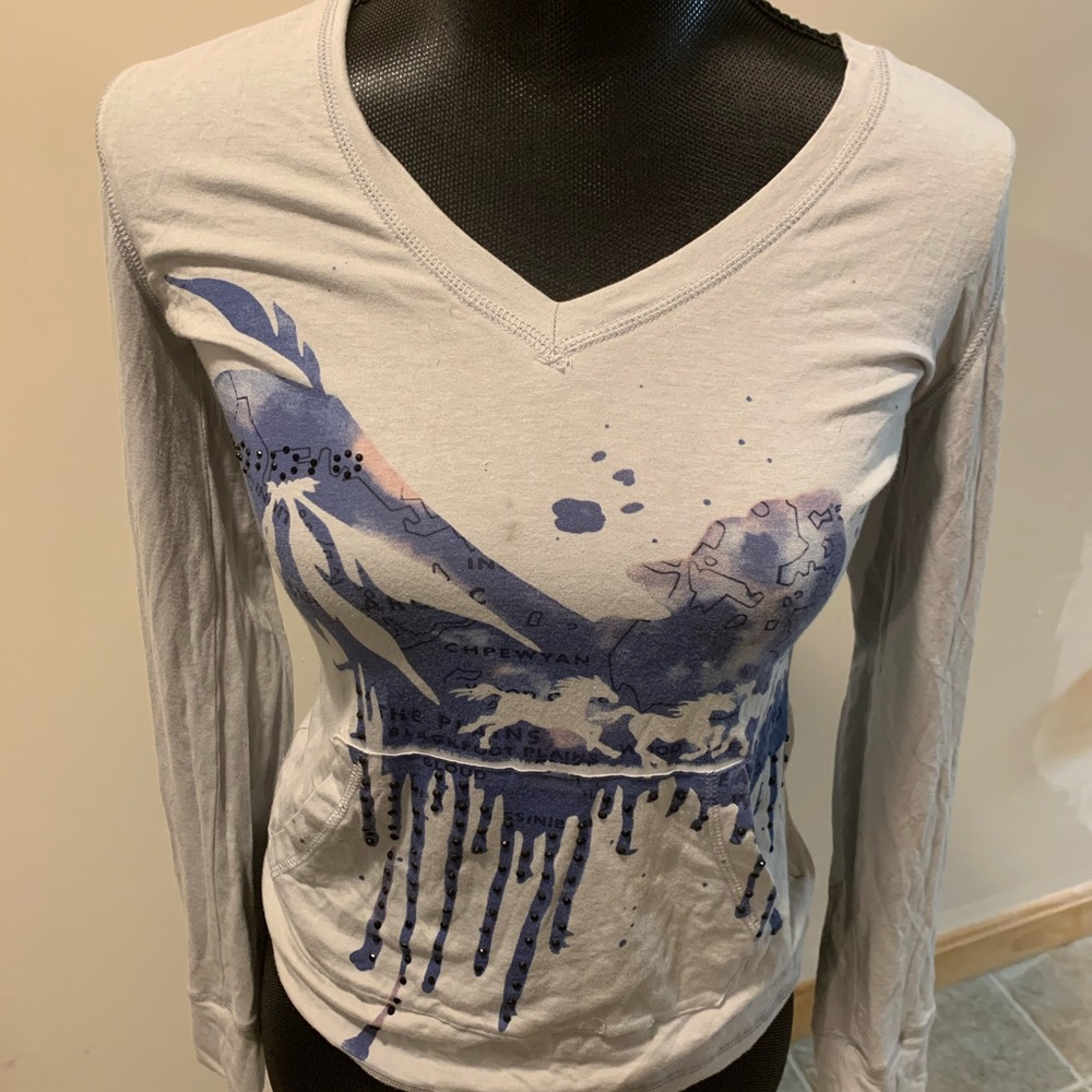 💋ANAMA LONG SLEEVE TEE WITH POCKETS💋